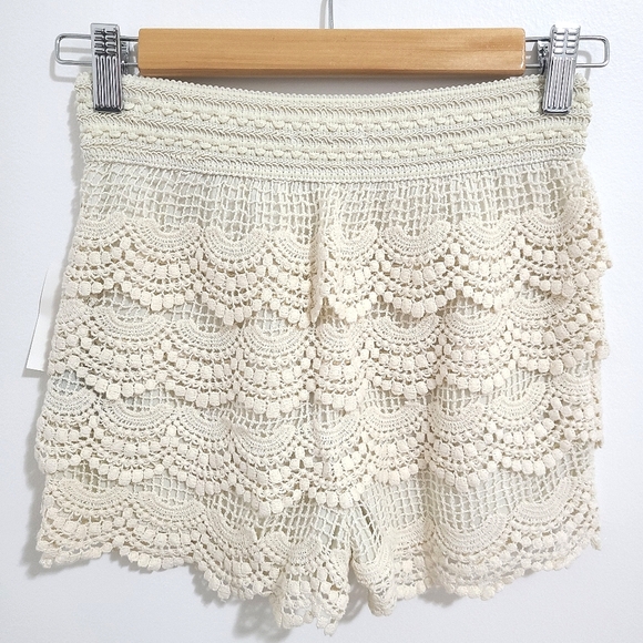 Stella Tweed Lace Shorts - Women's Small - Picture 2 of 4